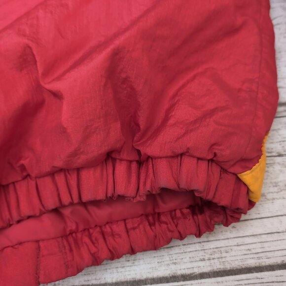 Roffe 80s Ski Jacket Red Multicolor Geometric Retro Snow Coat – Women’s 14 - Picture 8 of 9